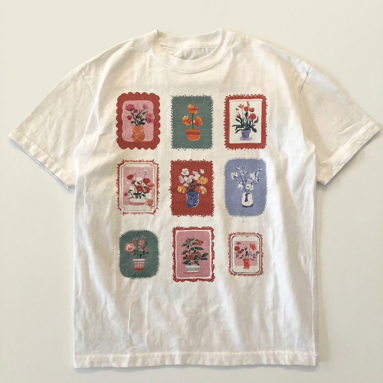 9 flowers standard tee