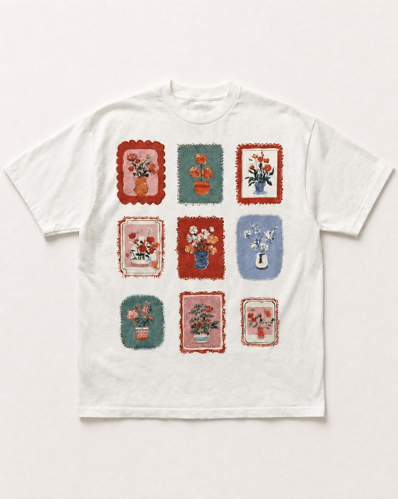 9 flowers heavyweight tee