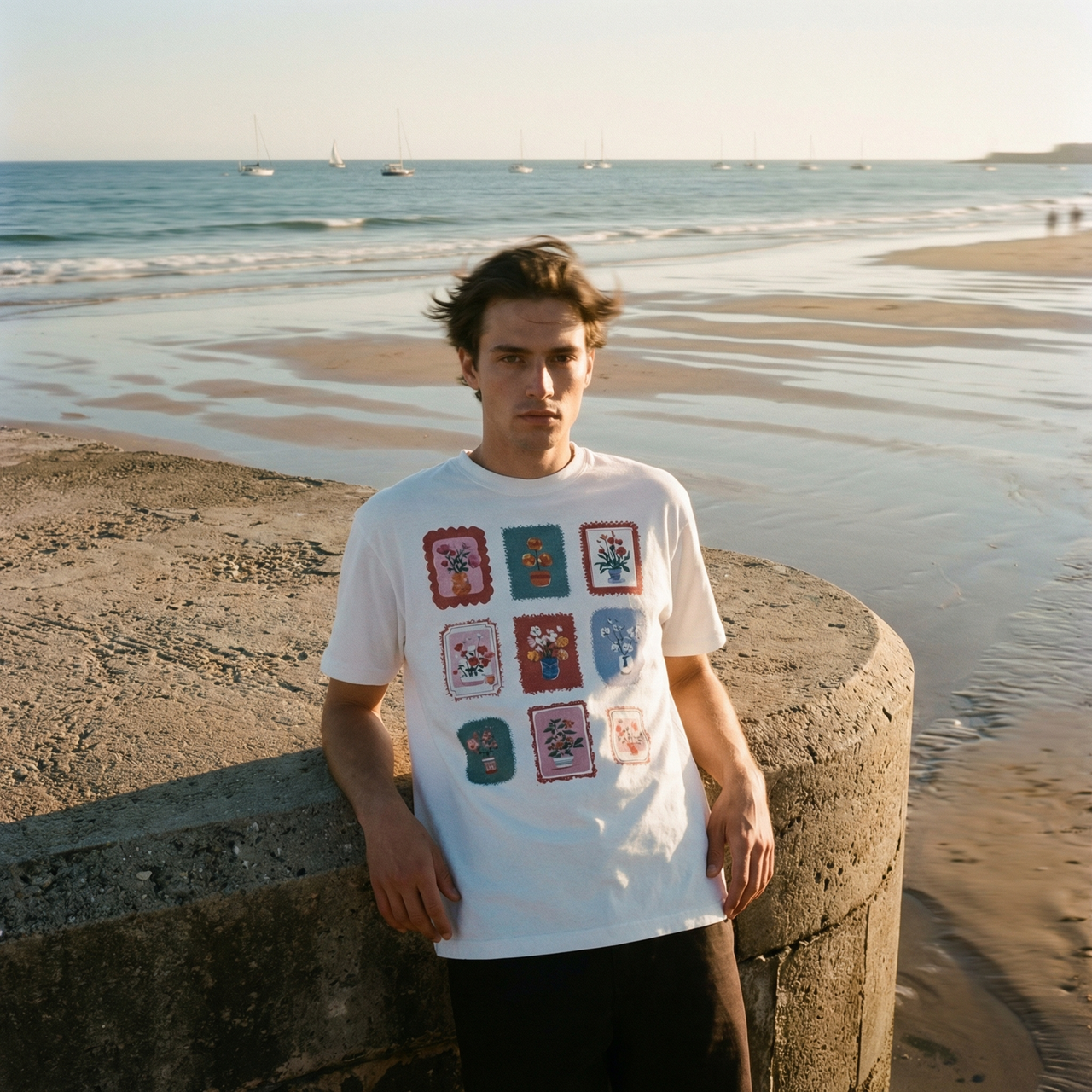 9 flowers standard tee