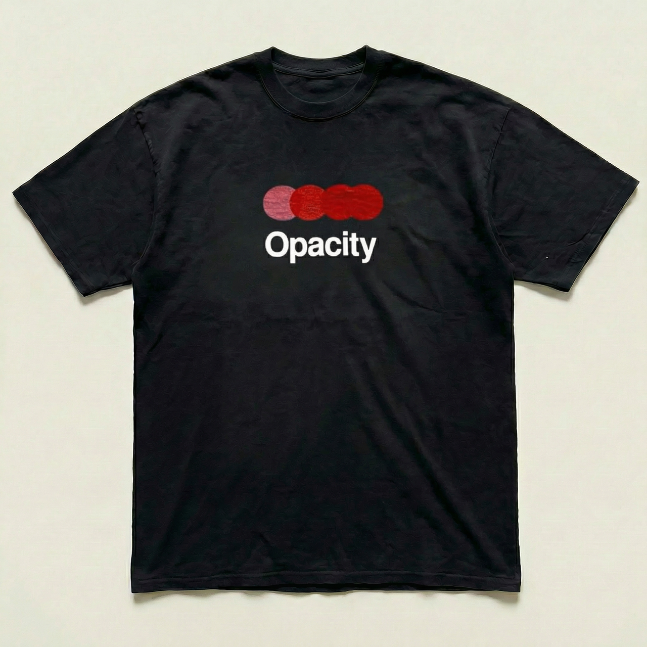 Black opacity heavyweight tee