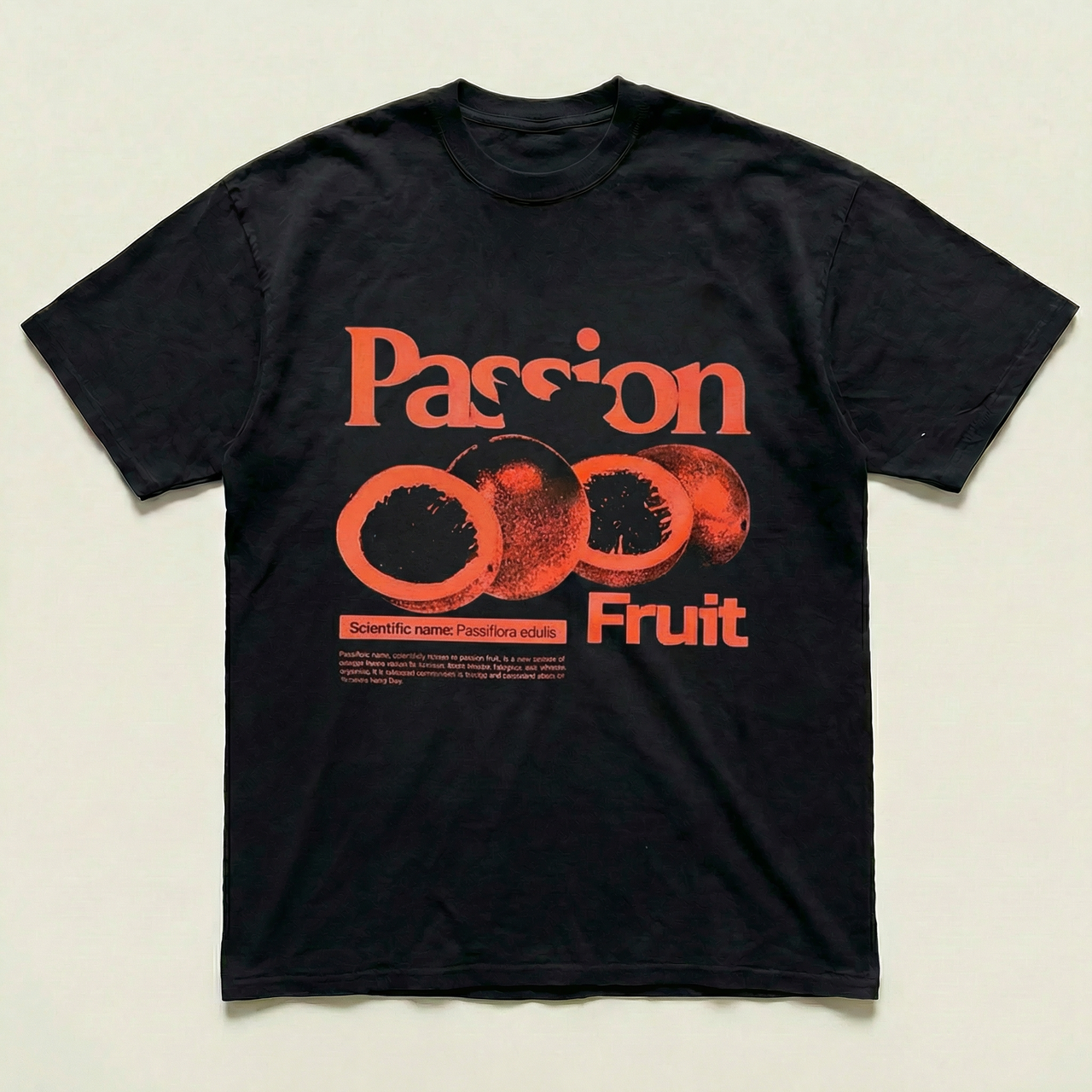 Black passionfruit heavyweight tee