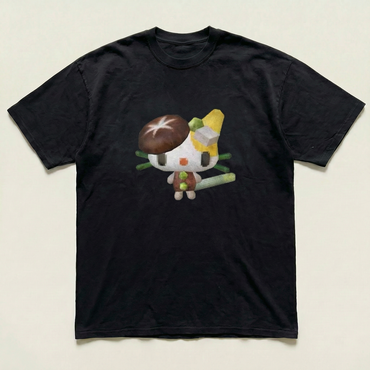 Black Mushroom heavyweight tee