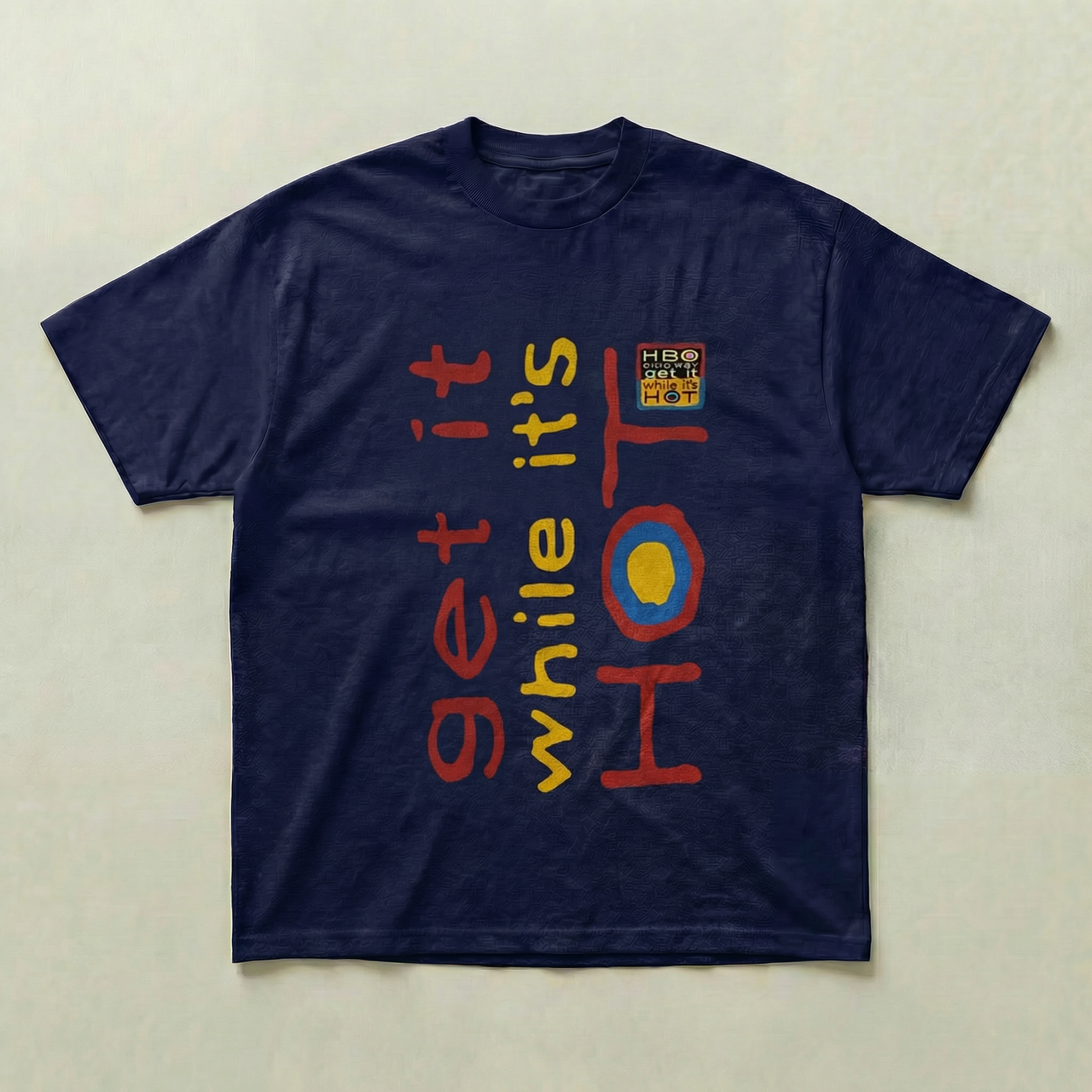 Navy Cine heavyweight tee