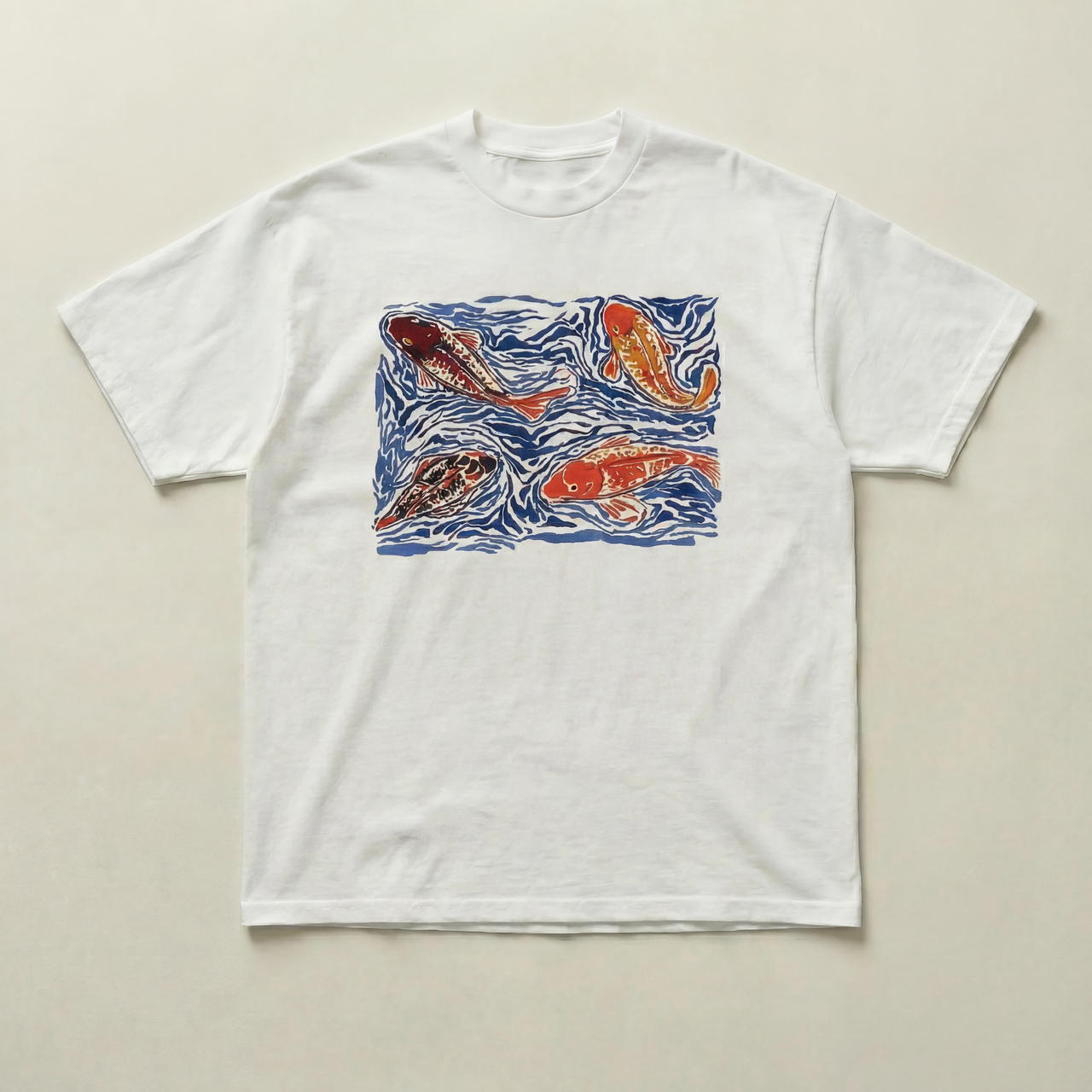 Koi Fish Graphic heavyweight tee