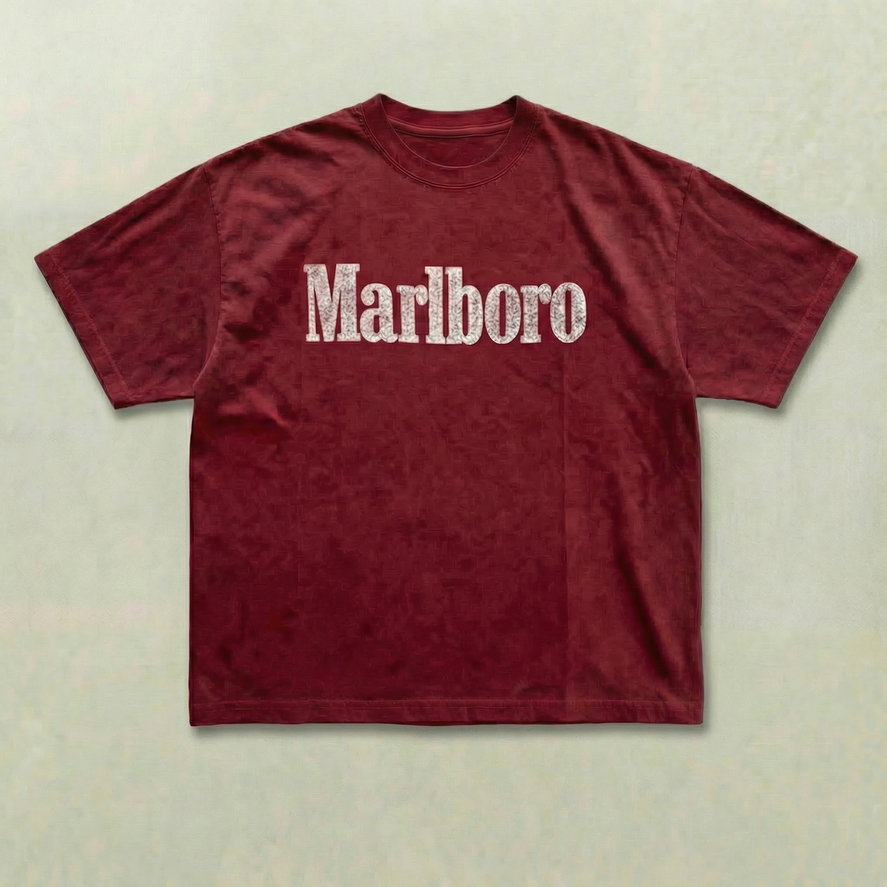 Red Marlboro standard tee