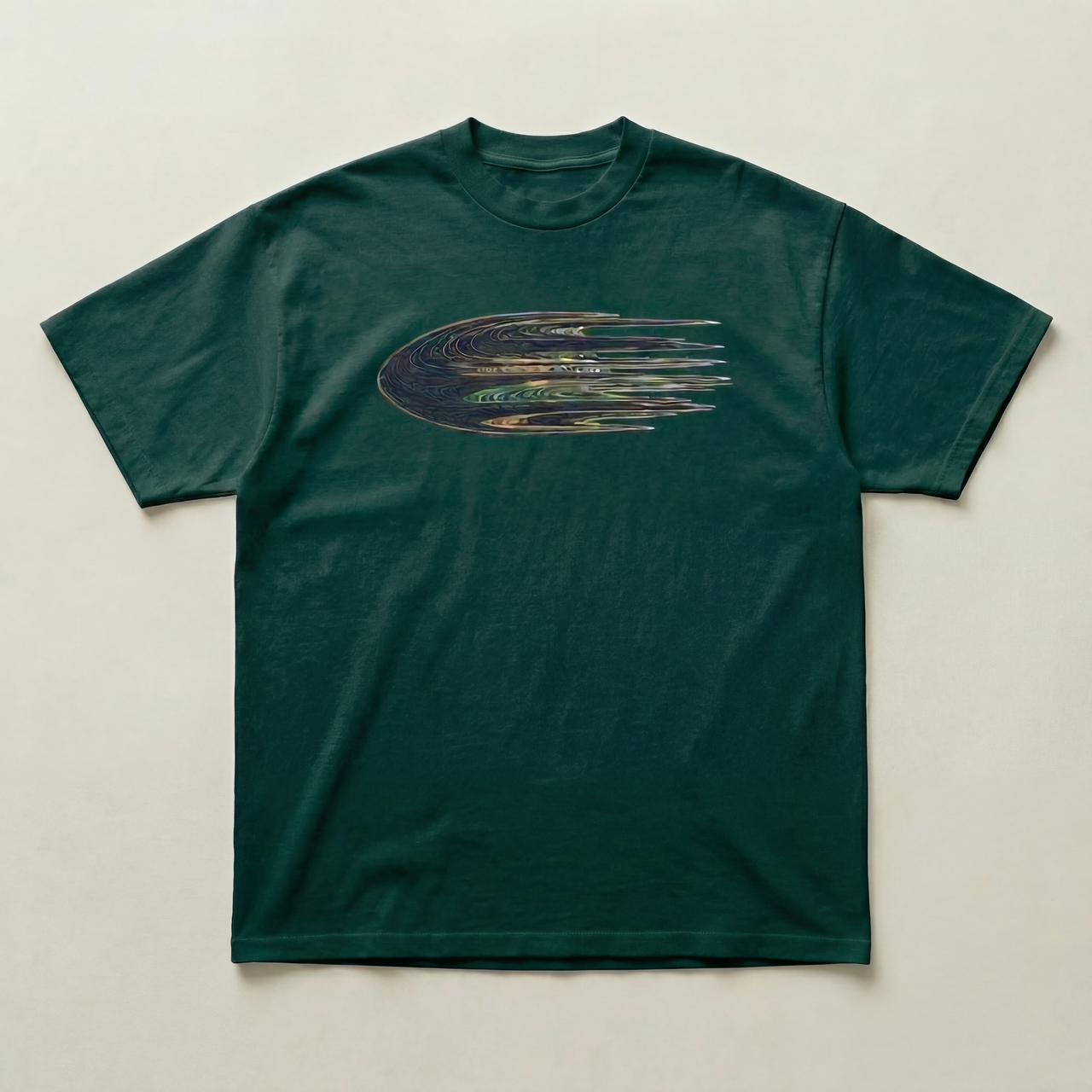 Green fire Heavyweight tee