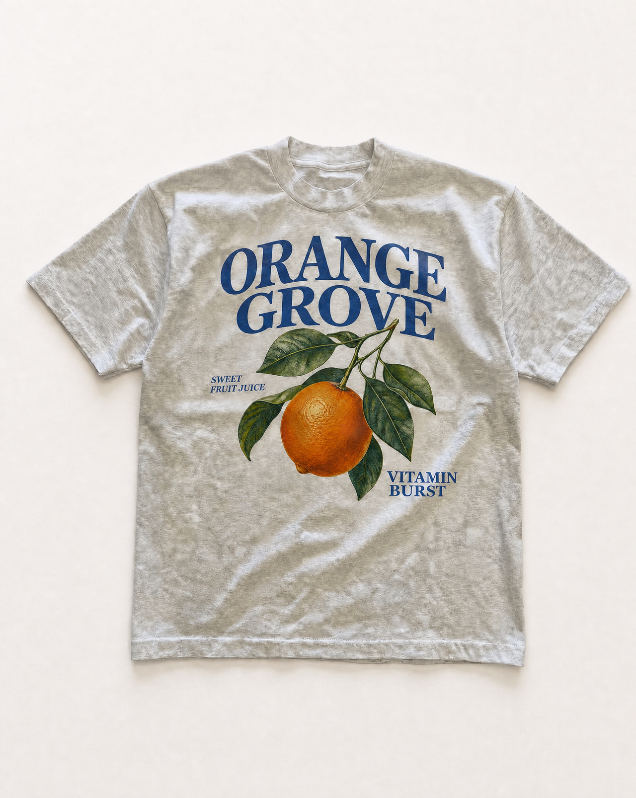 Grey orange grove heavyweight tee