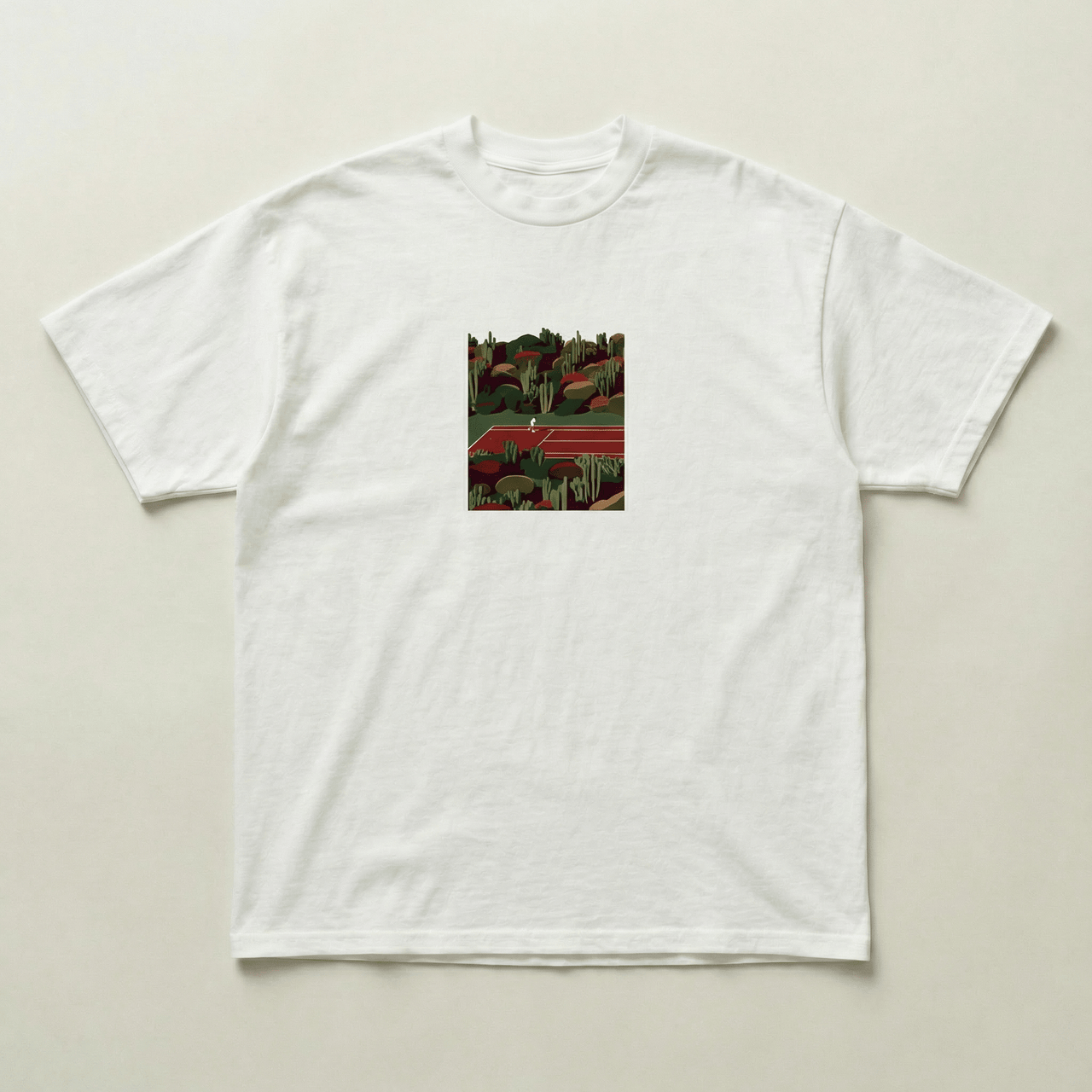 Clay court heavyweight tee - PARCU