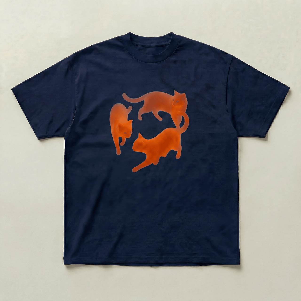 Green Dancing cat heavyweight tee - PARCU