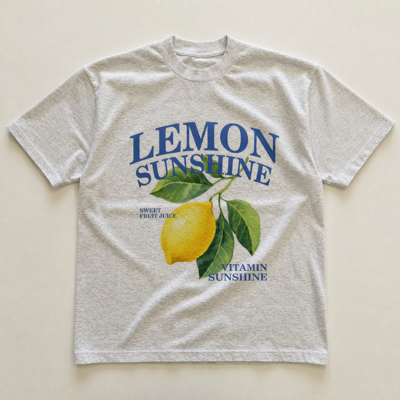 Grey lemon sunshine tee