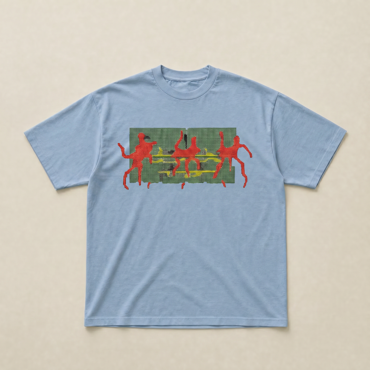 Baby blue Self control tee