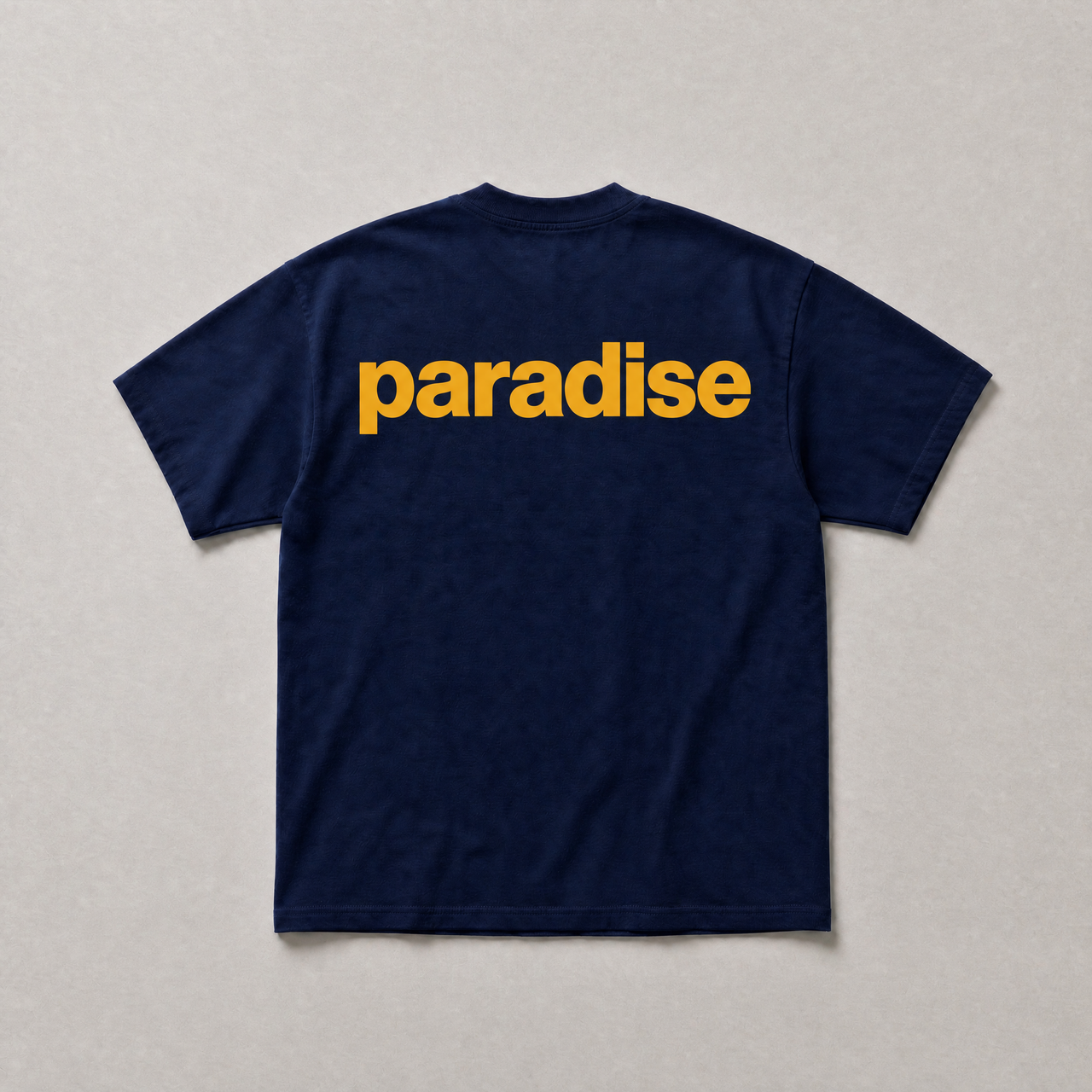 Navy chasing paradise tee - back view