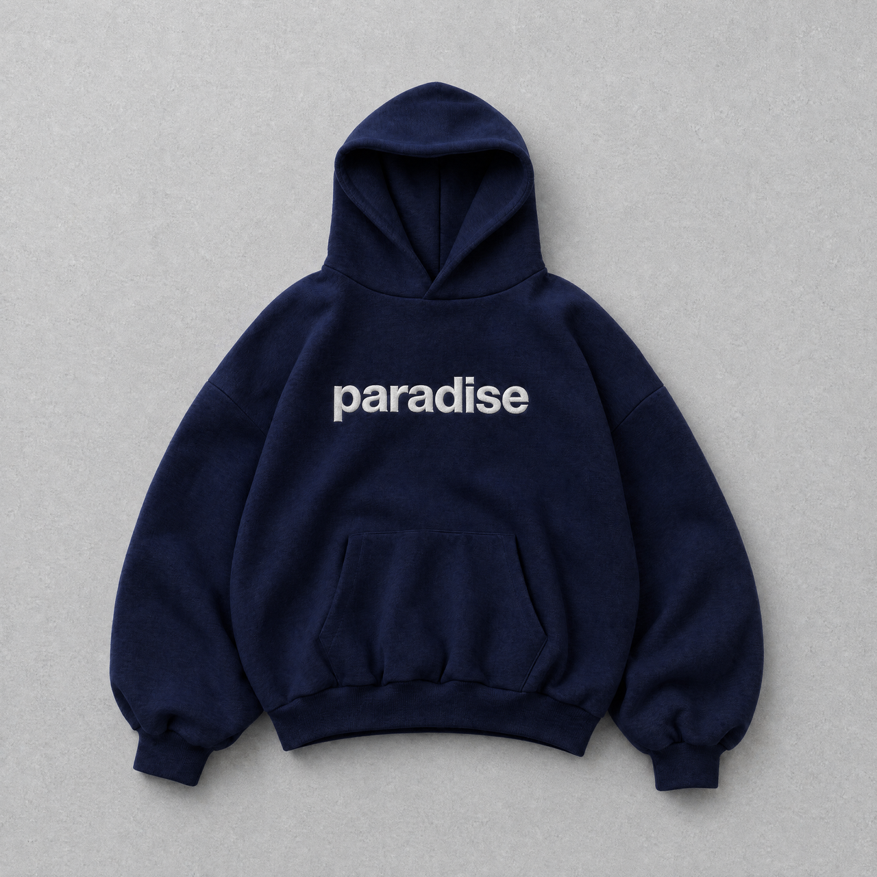 Navy Paradise hoodie - front view