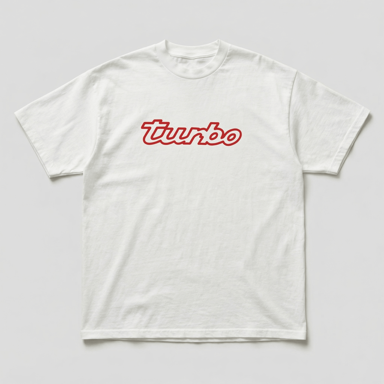 White Turbo tee