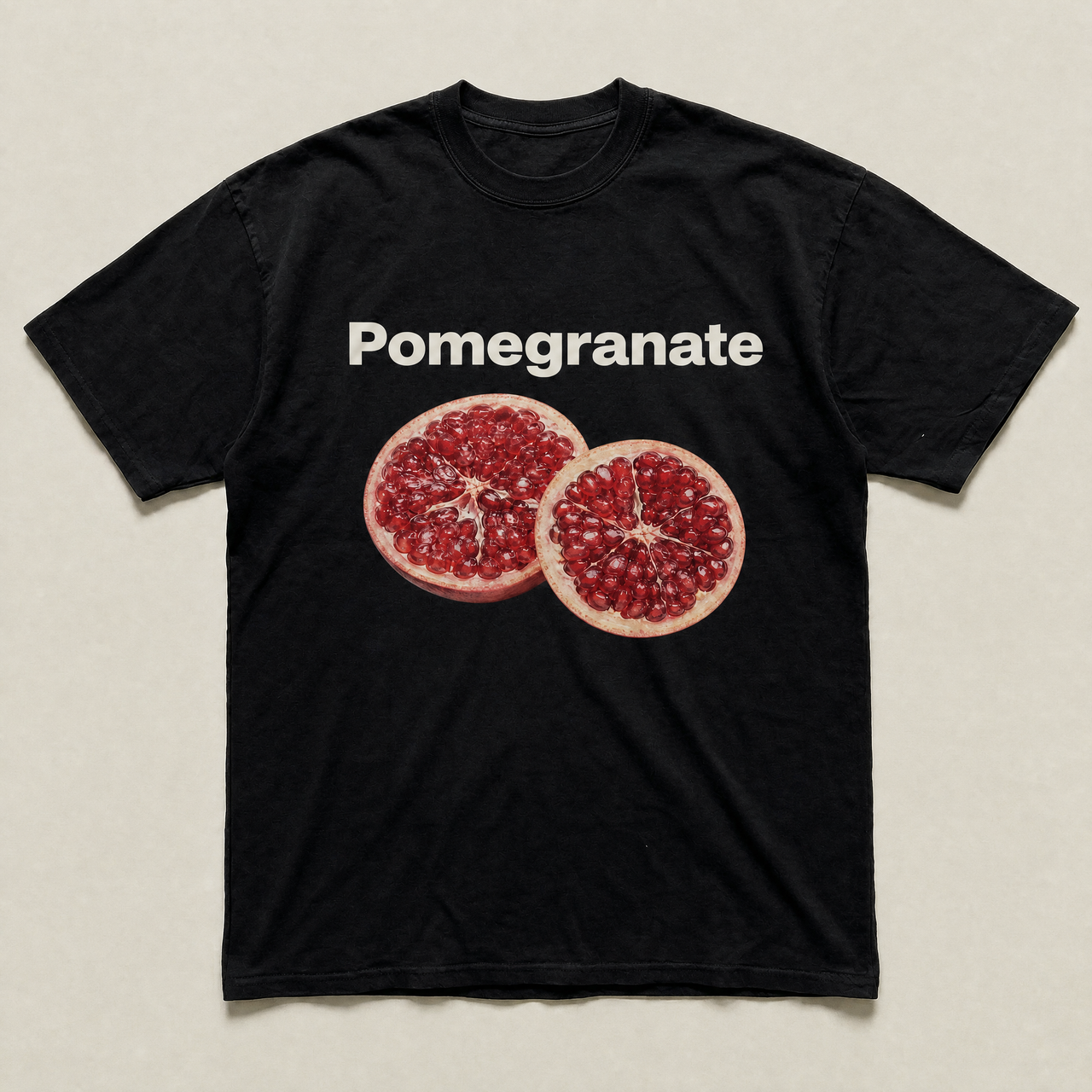 Pomegranate split tee