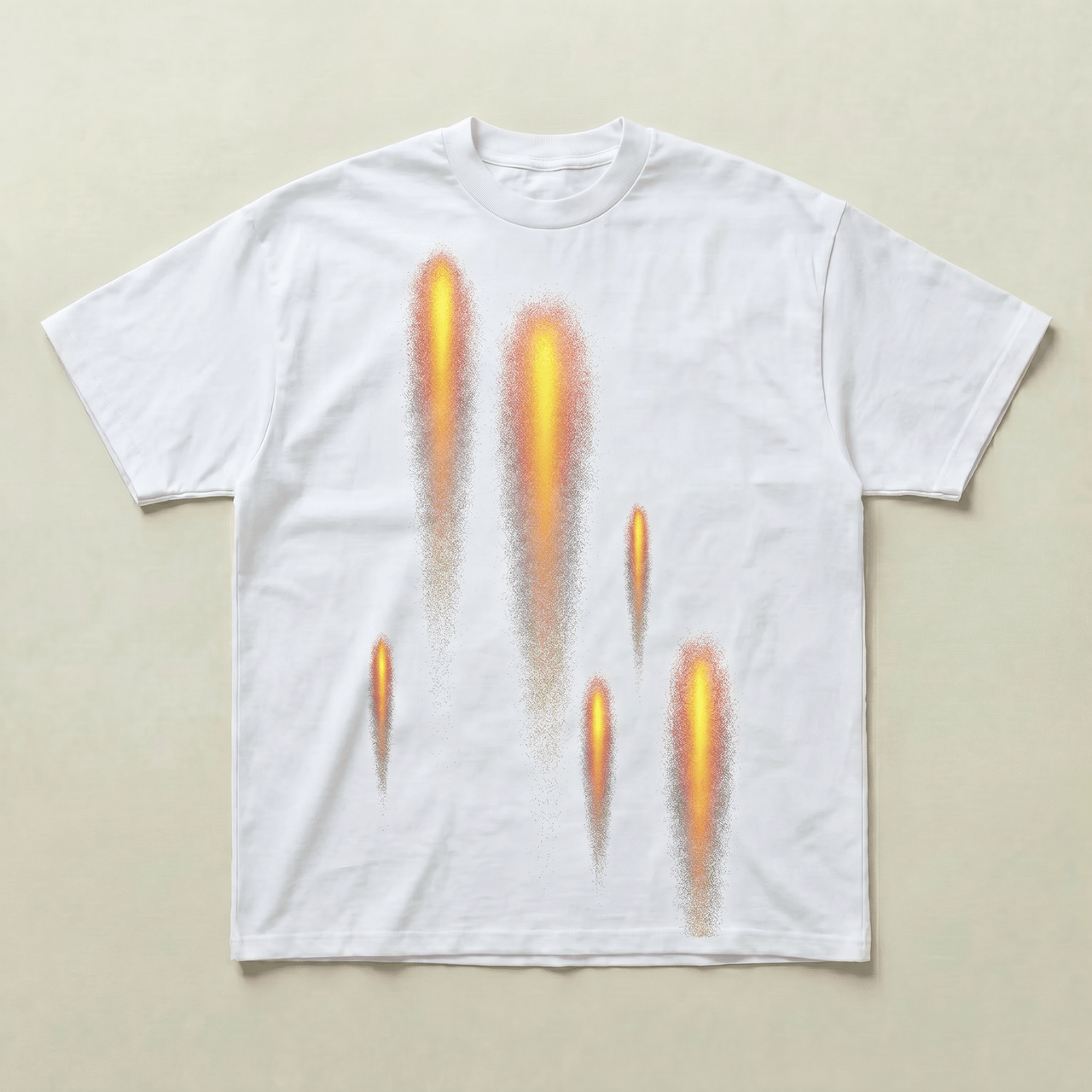 White shooting sun heavyweight tee - PARCU