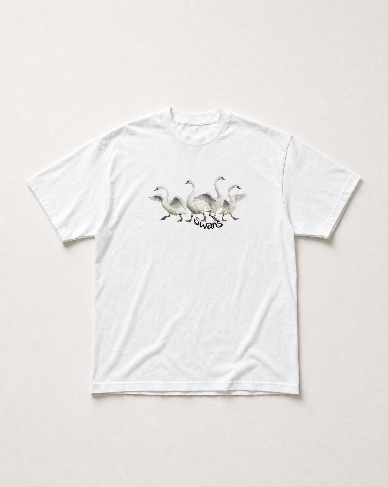 White swans heavyweight tee