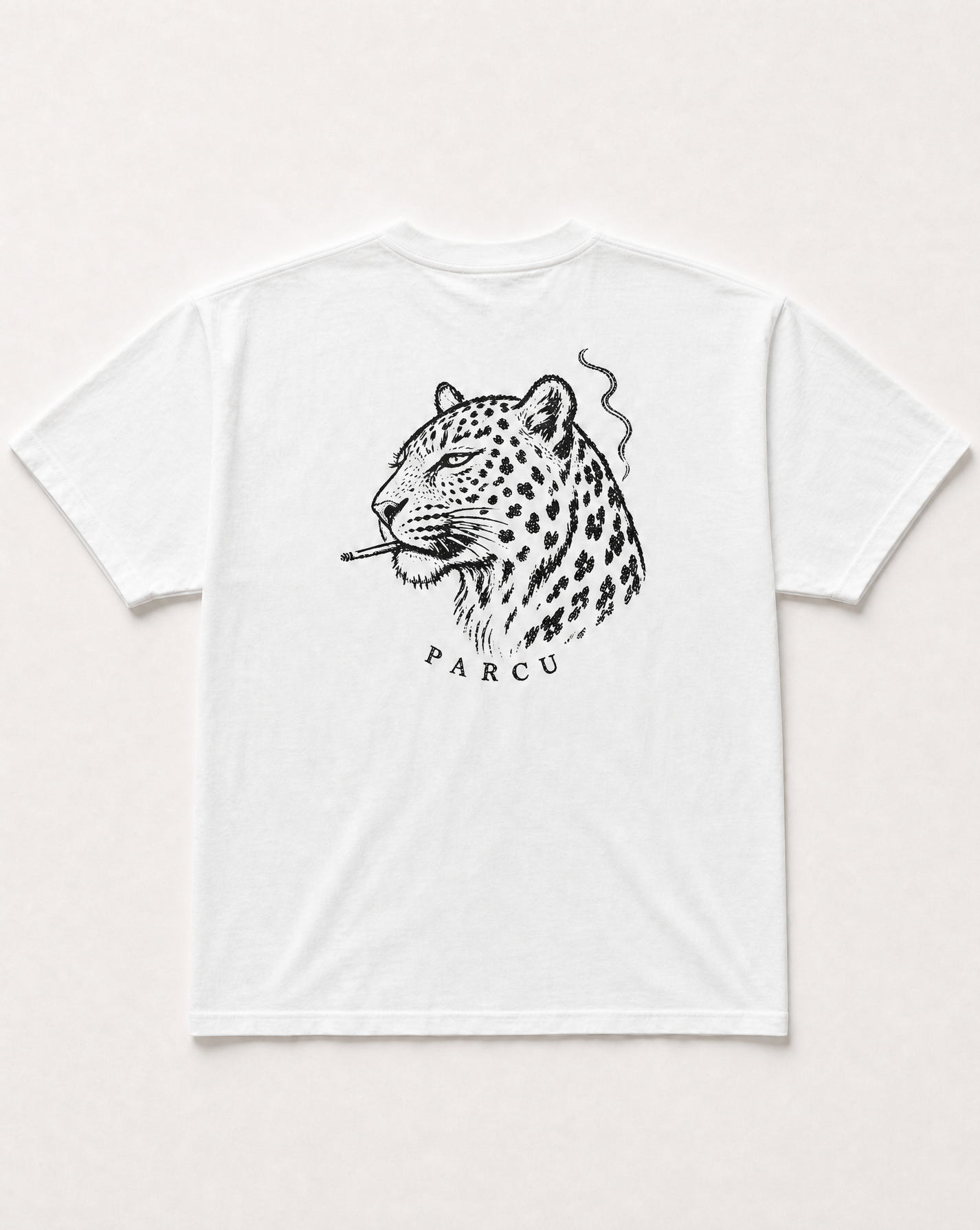 Smoking leopard heavyweight tee