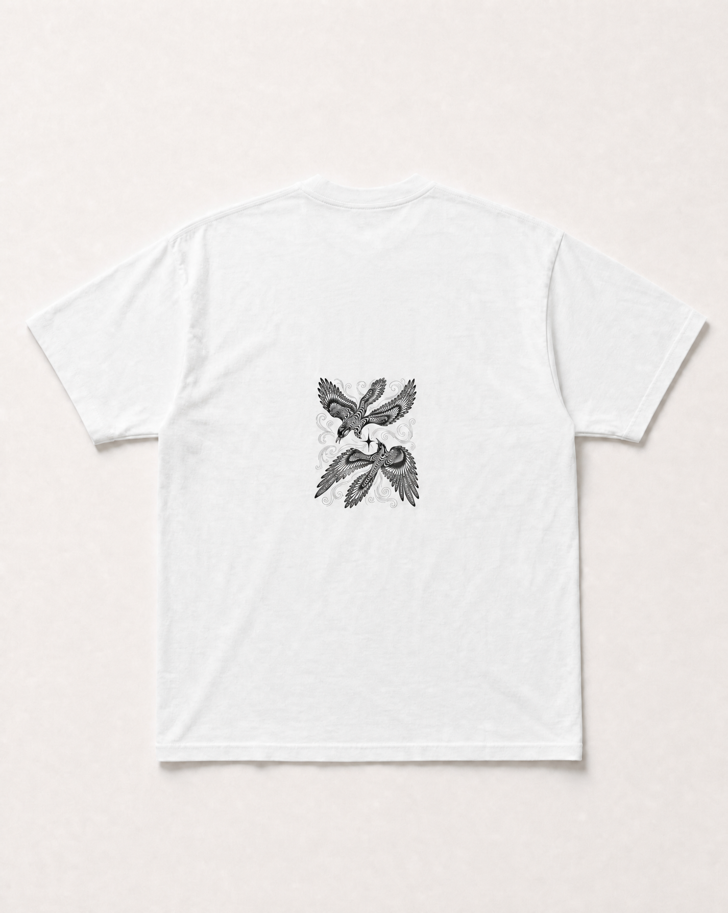 Twin birds heavyweight tee