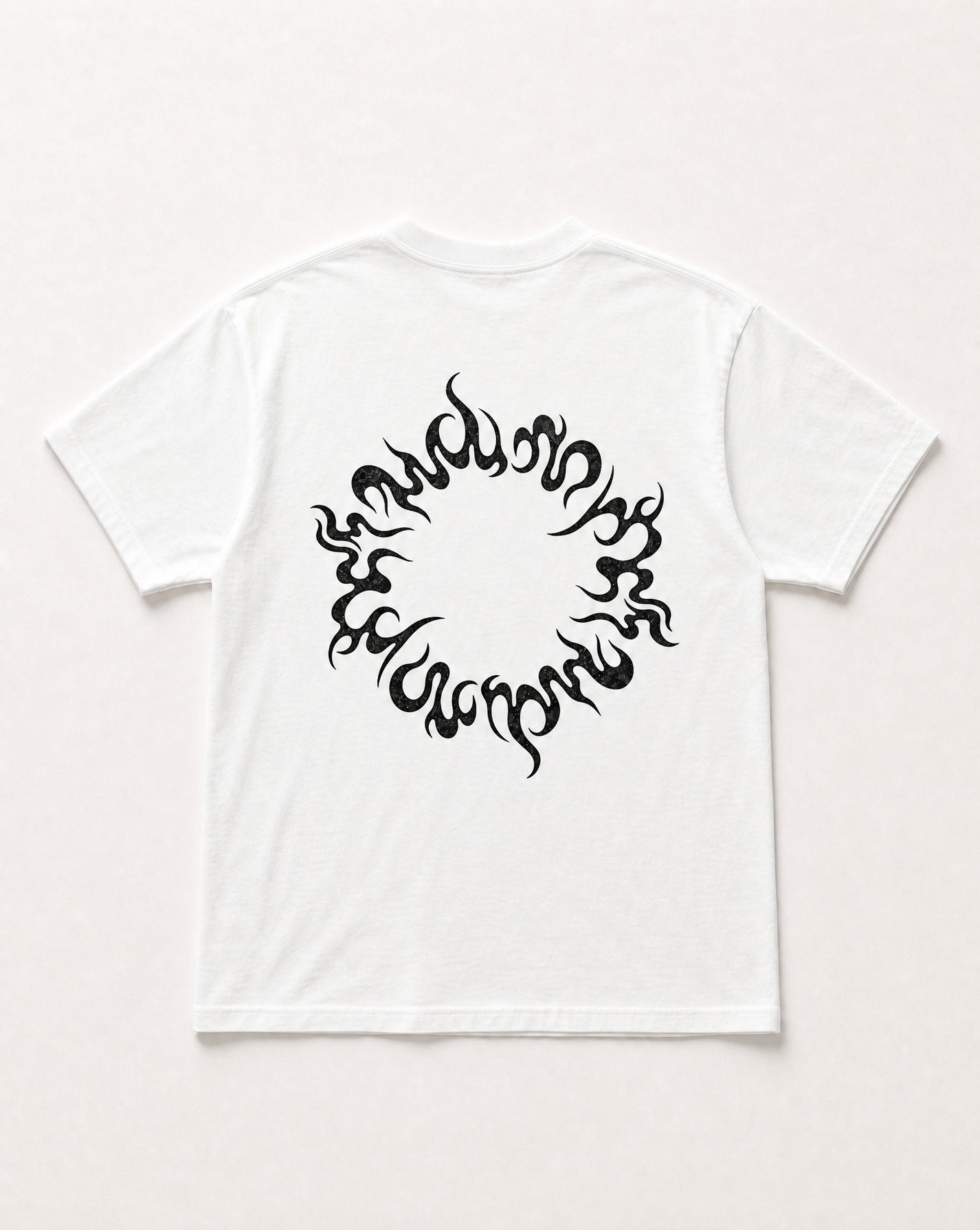 Flame ring heavyweight tee