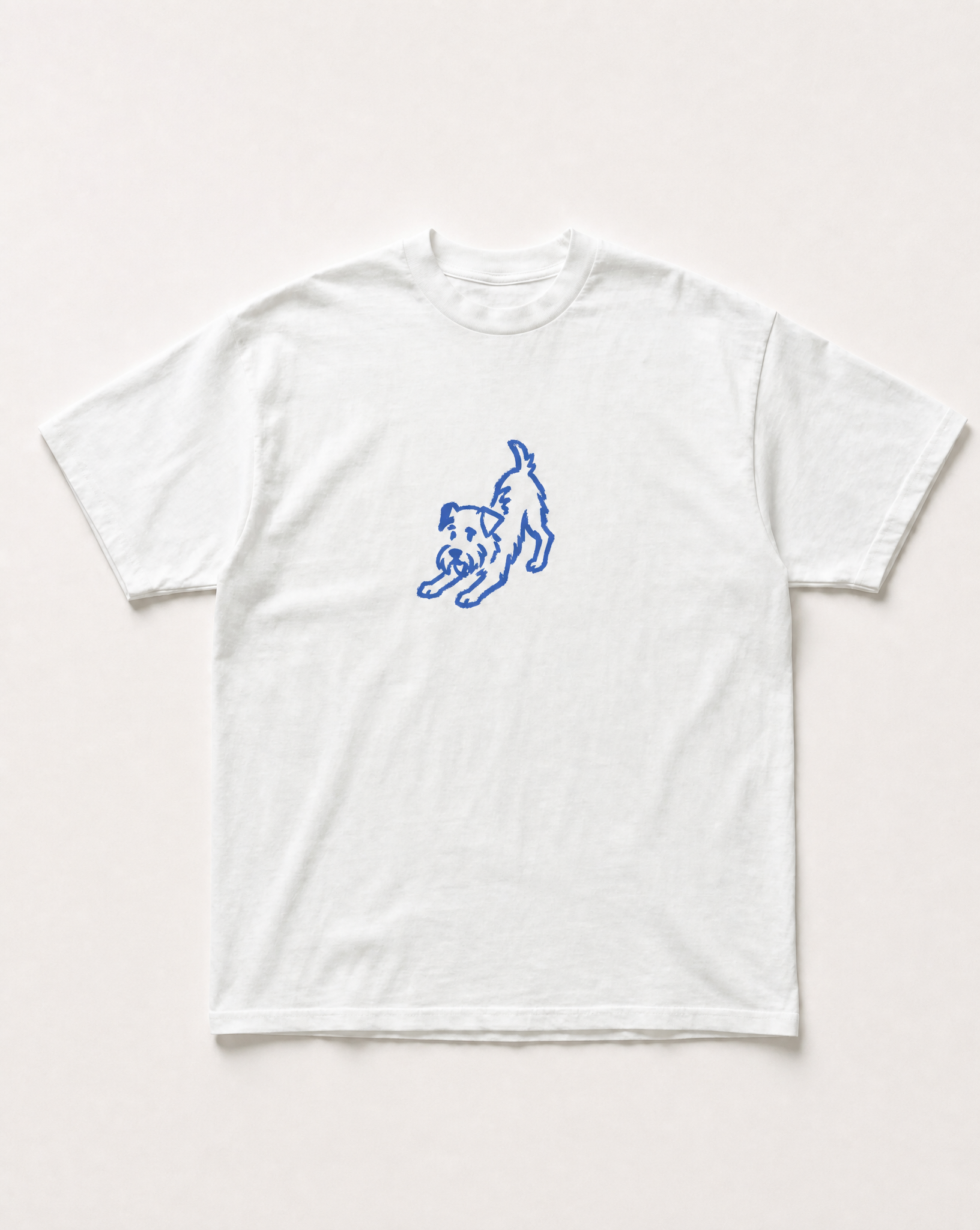 Blue dog heavyweight tee