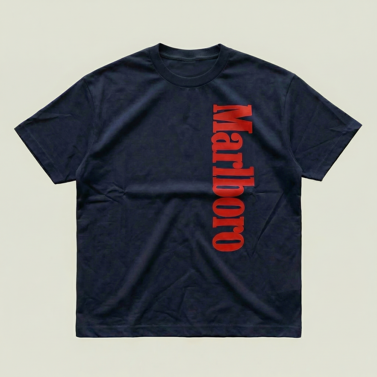 Navy Marlboro heavyweight tee