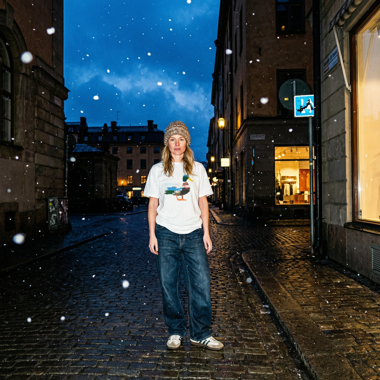 Coloured duck heavyweight tee