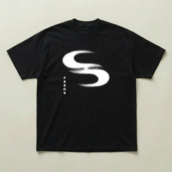 Black wave standard tee