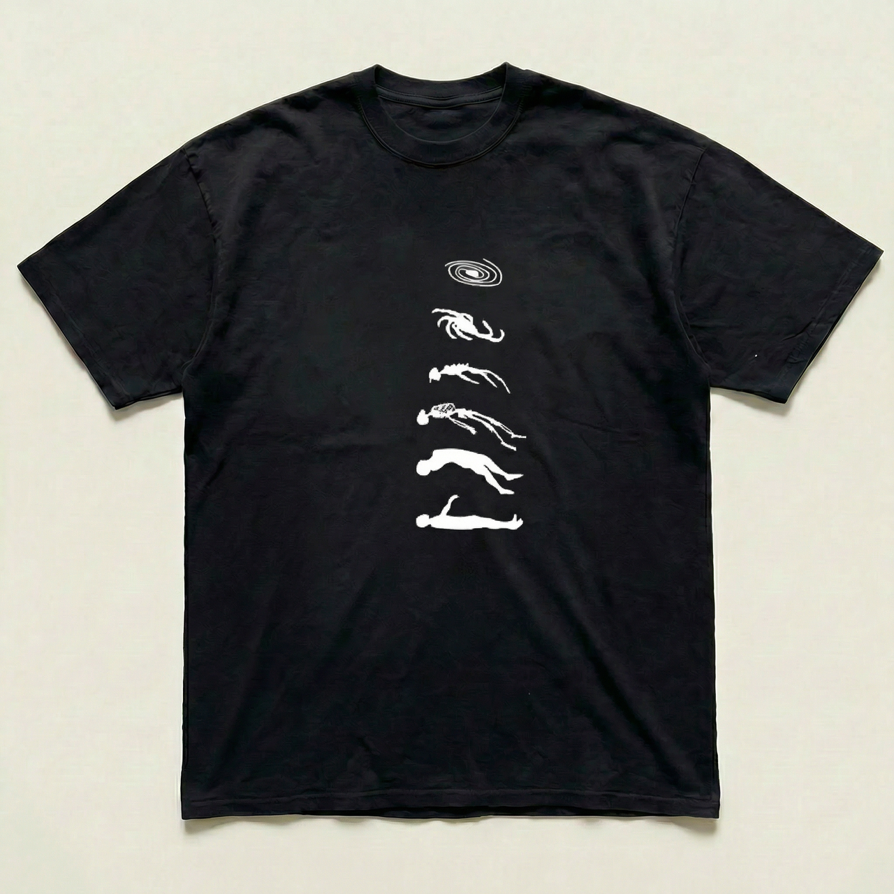 Camiseta negra de galaxia pesada