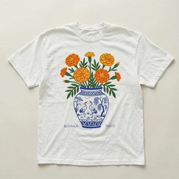 Orange flower pot Heavyweight tee