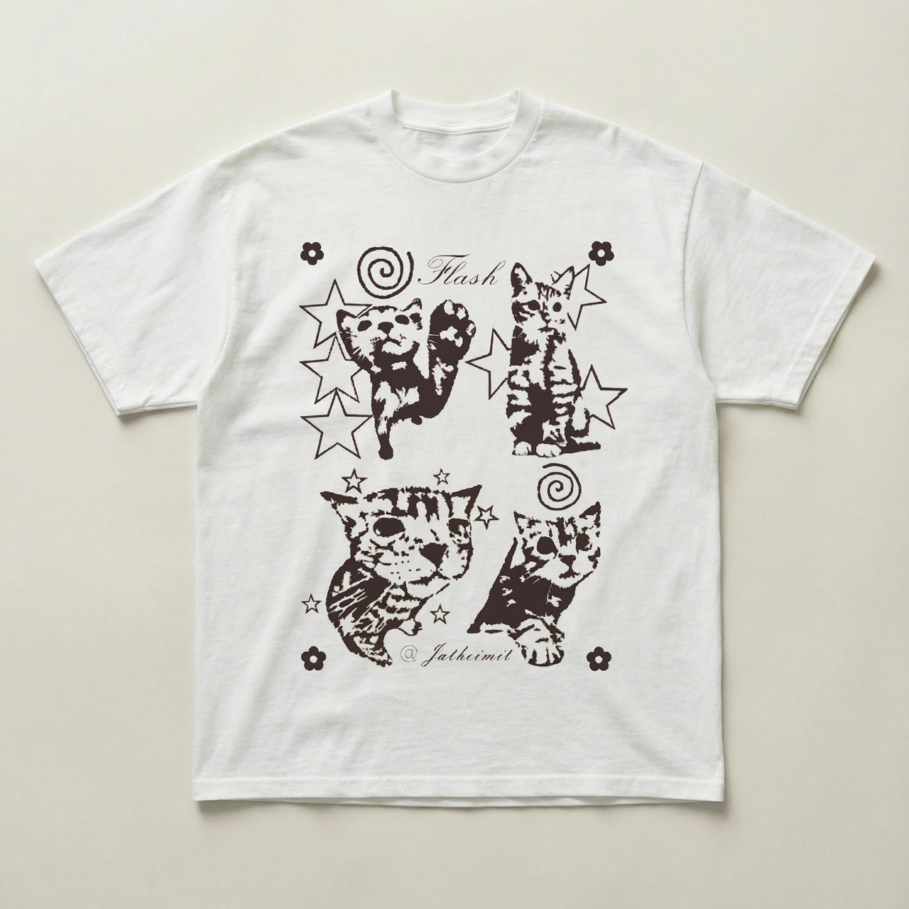 Starry Cat standard tee