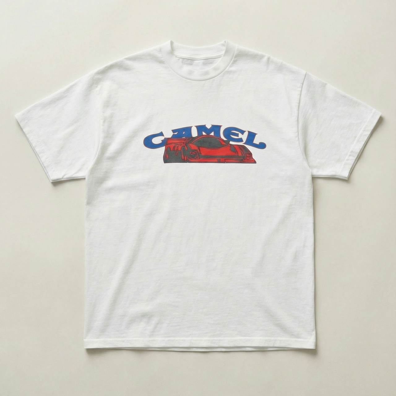 Camel red standard tee