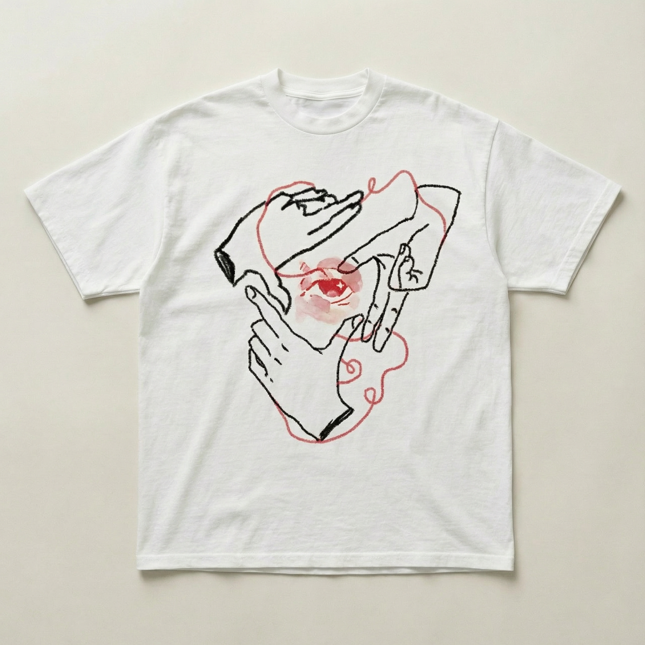 Hand eye heavyweight tee