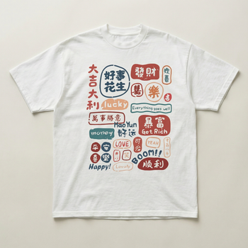 Chinese happy standard tee
