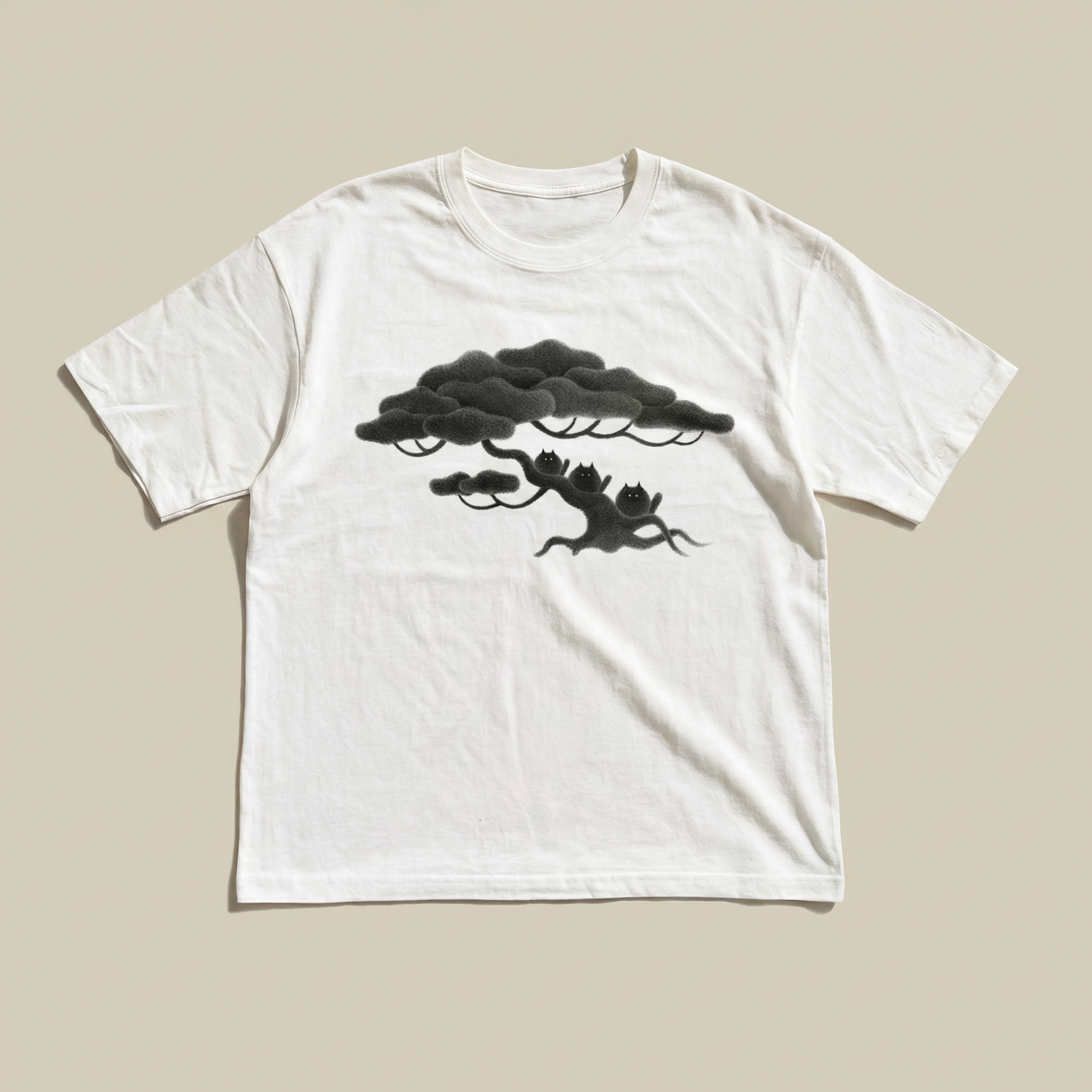 Bonsai cat heavyweight tee