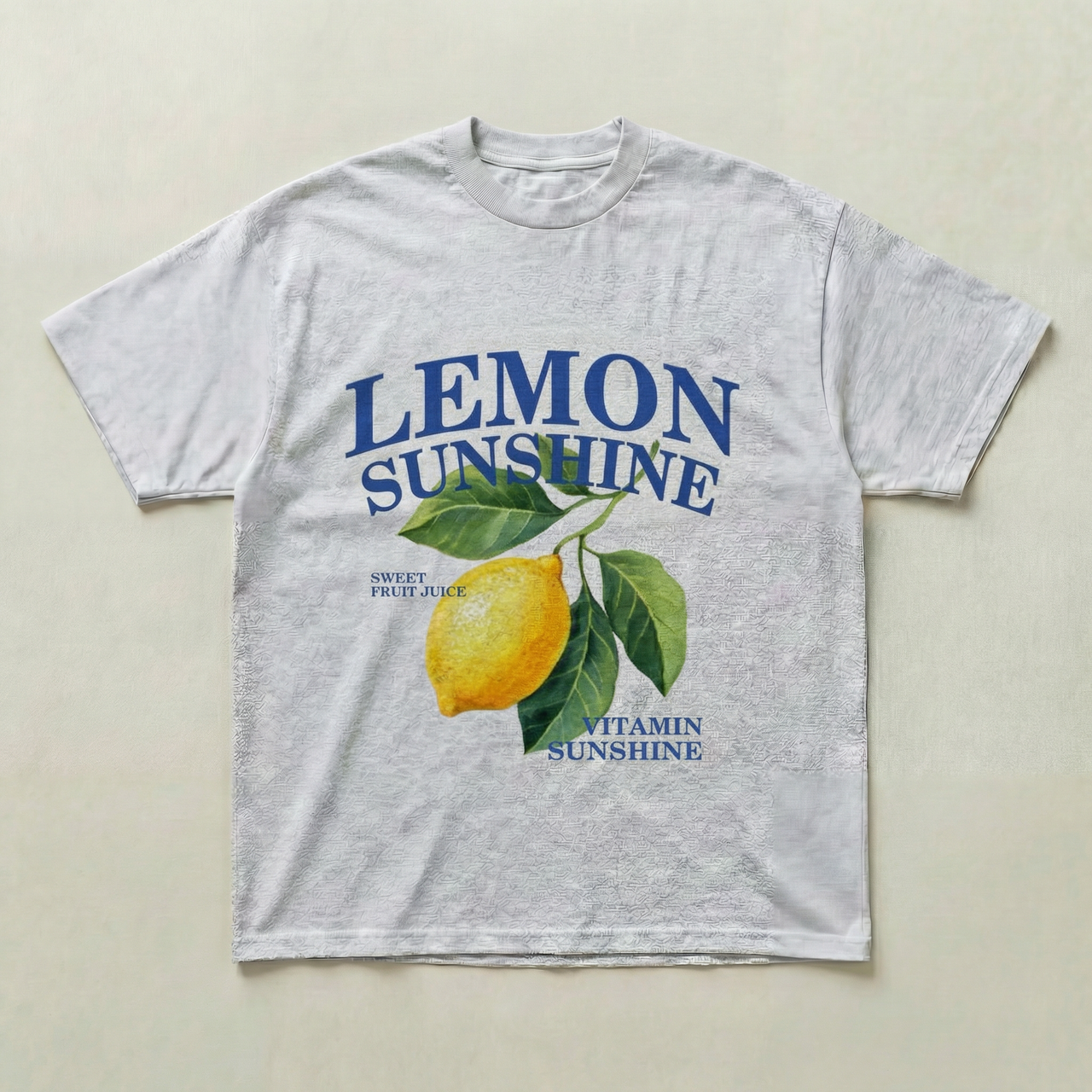 Grey lemon sunshine heavyweight tee