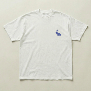 White and blue Koi heavyweight tee