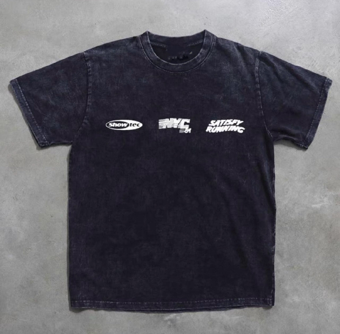 Washed NYC running standard  tee
