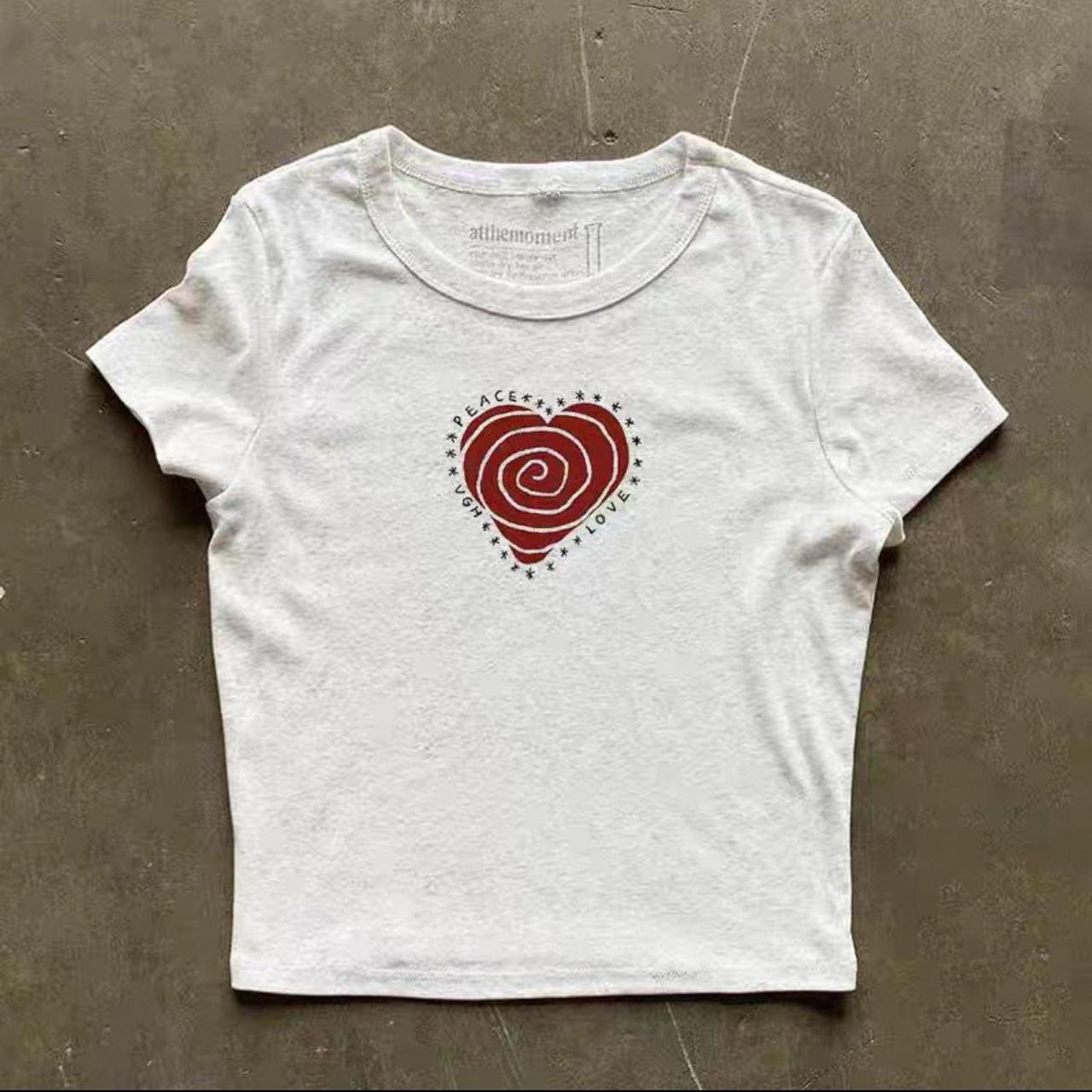 love heart crop top