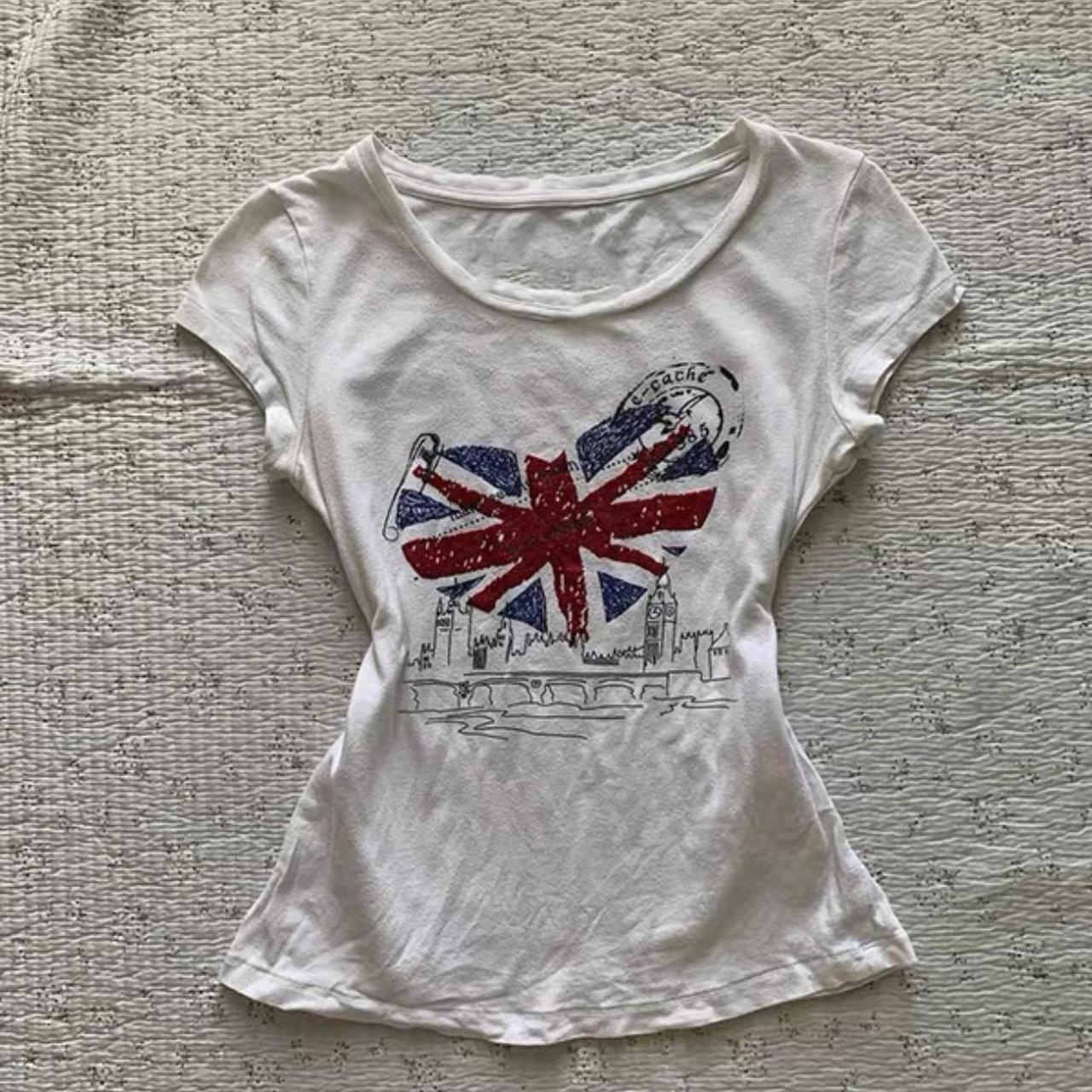 British flag crop top