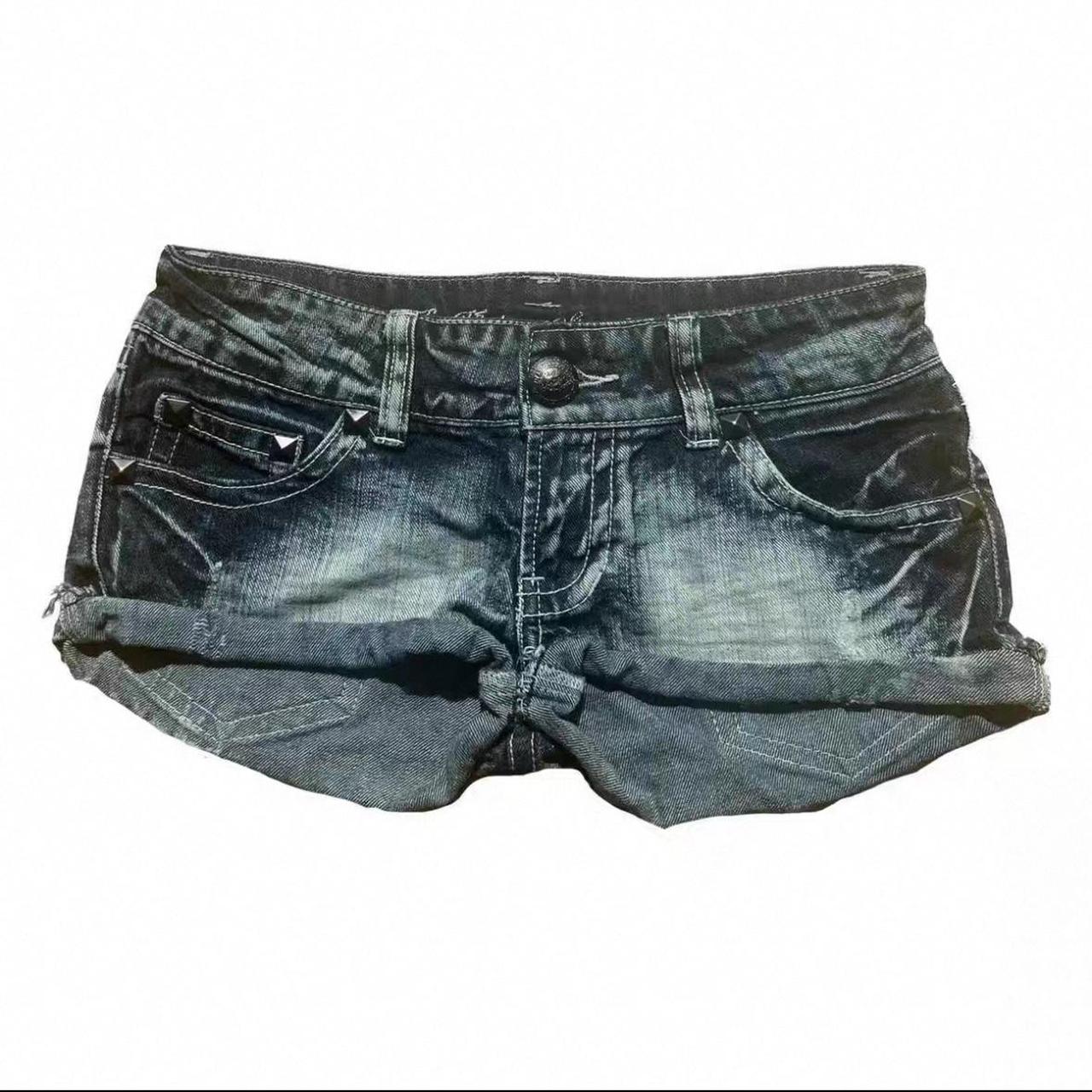 Union jack denim shorts