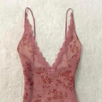 Pink lace cami
