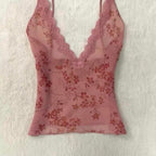 Pink lace cami
