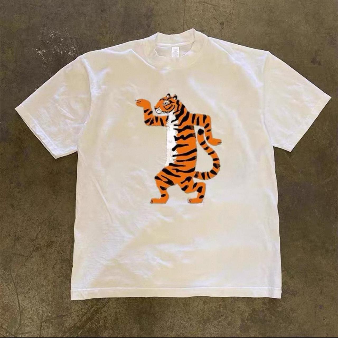 White tiger heavyweight tee