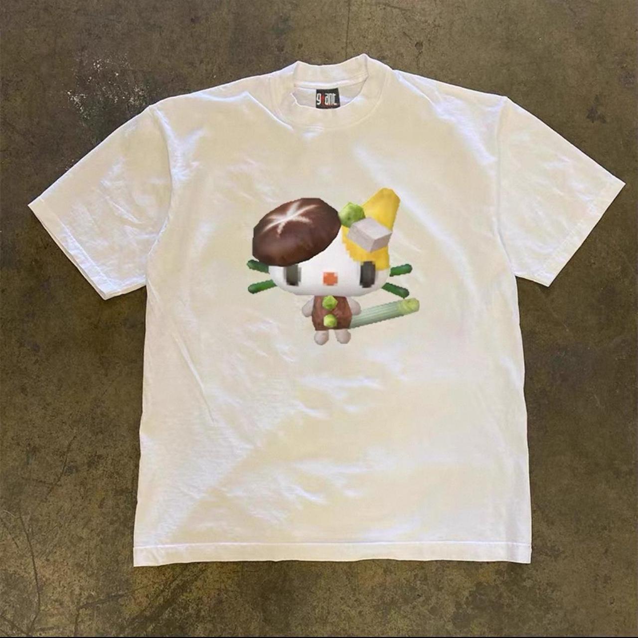 White mushroom heavyweight tee