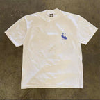 White and blue Koi heavyweight tee