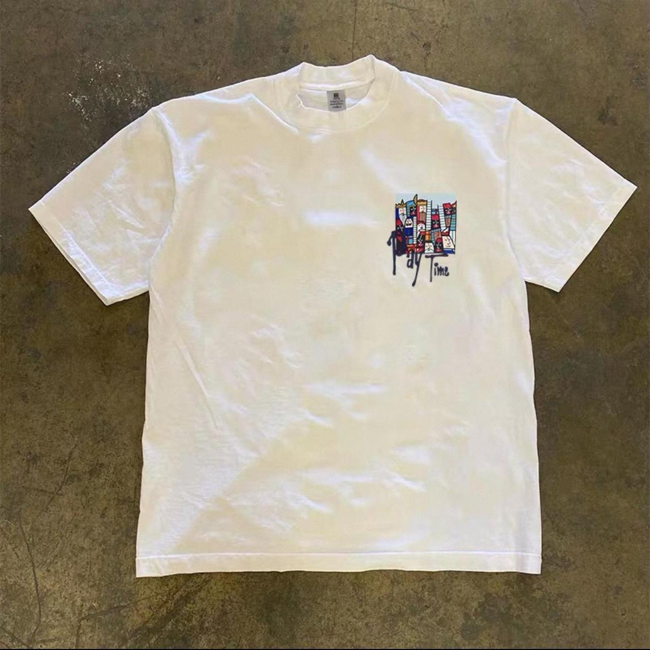 White Pay time heavyweight tee