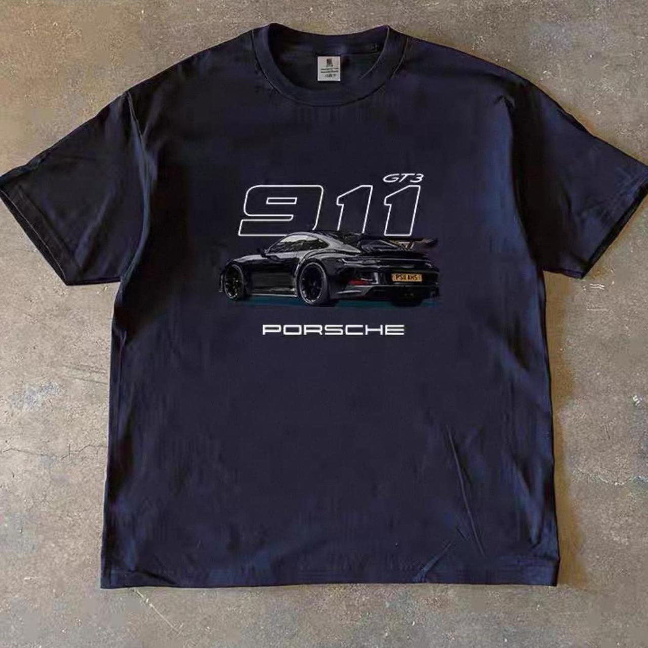 Black 911 heavyweight tee