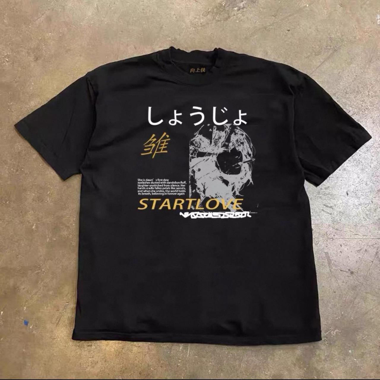 Black startlove heavyweight tee