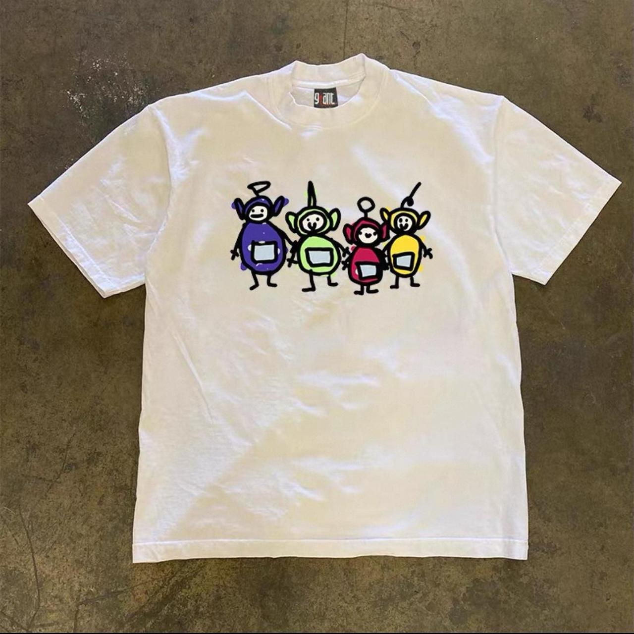 Coloured teletubby heavyweight tee